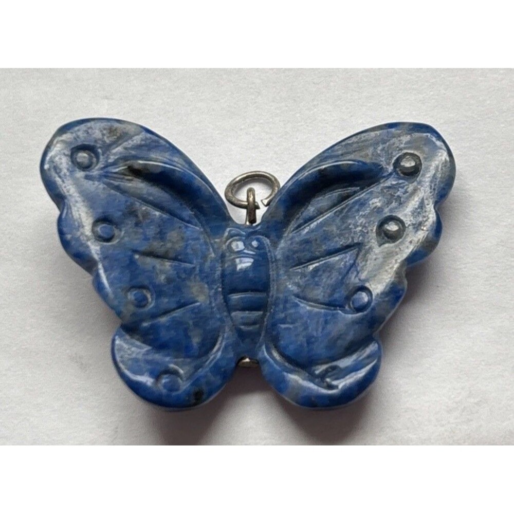 Natural Lapis Lazuli Butterfly Charm